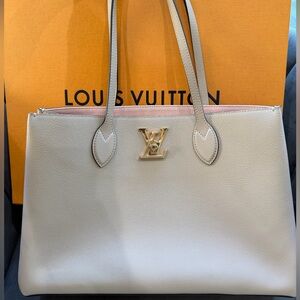 Louis Vuitton LockMe Shopping Tote Beige